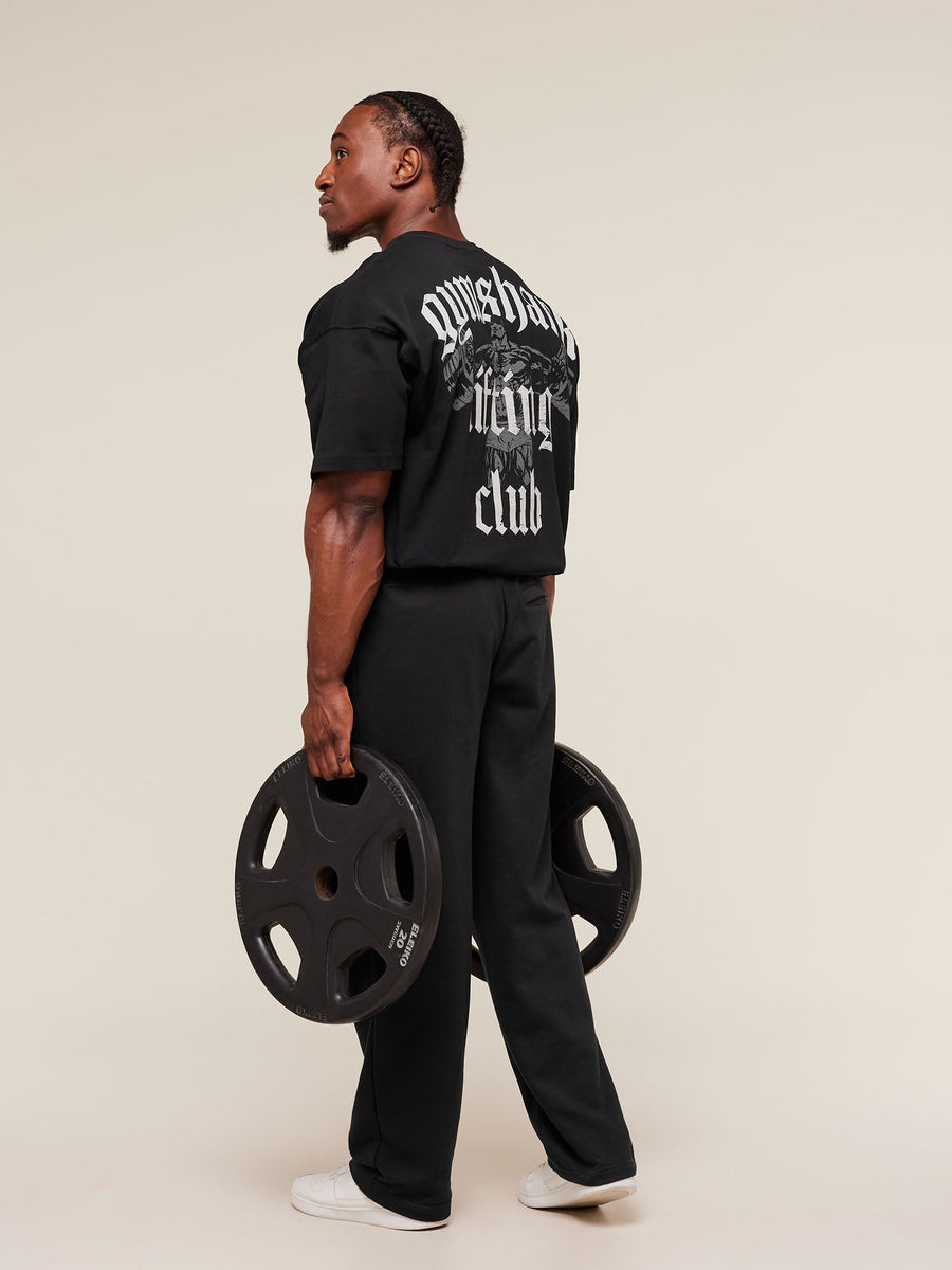 Gymshark Lifting Club T-Shirt — Black/Pebble Grey — 4