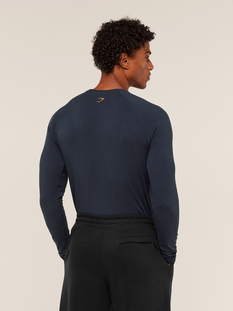 Gymshark Lifting Long Sleeve T-Shirt — Heavy Blue — 2