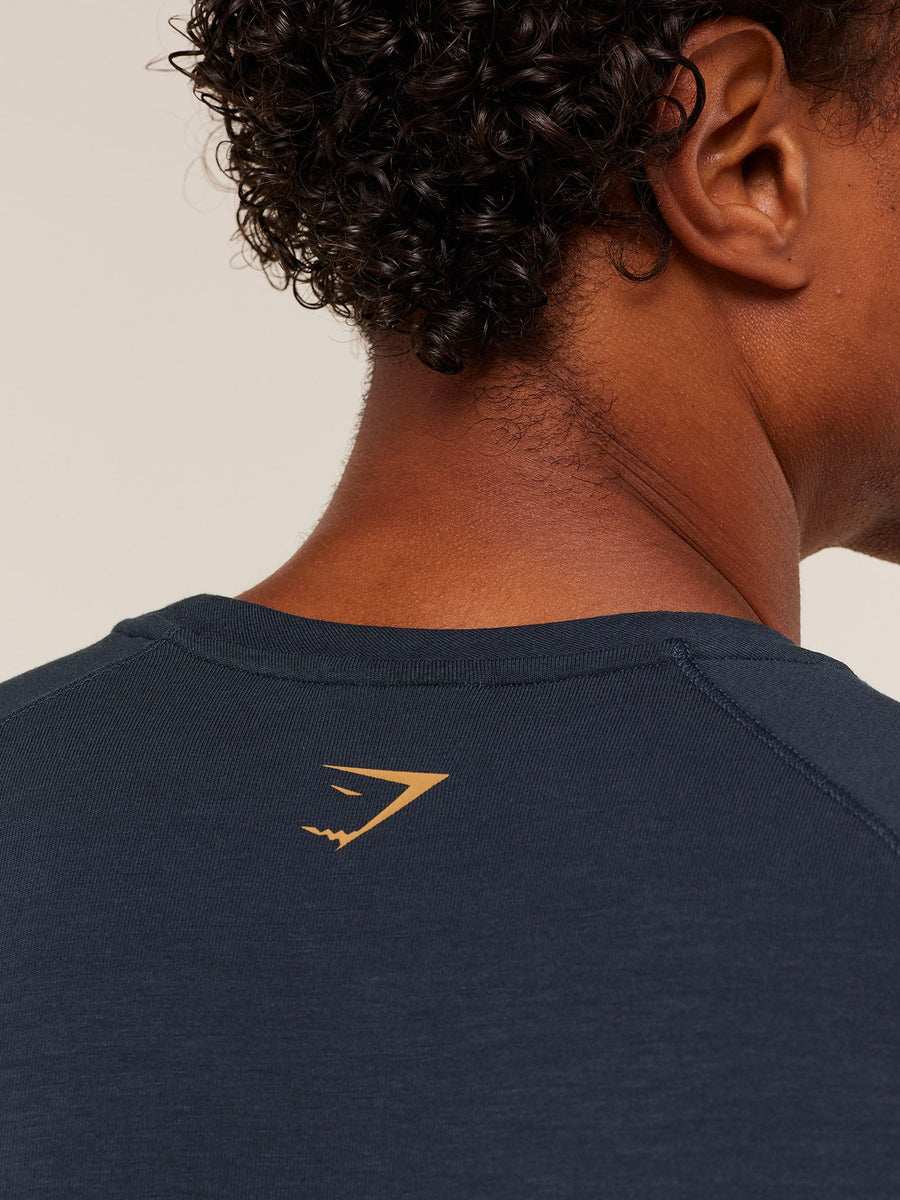 Gymshark Lifting Long Sleeve T-Shirt — Heavy Blue — 6