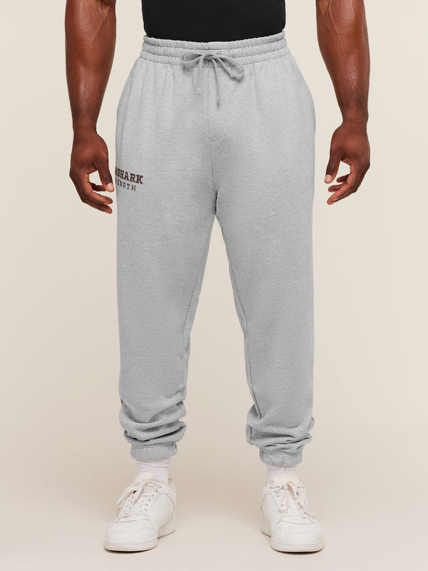 Gymshark Strength Joggers — Light Grey Core Marl