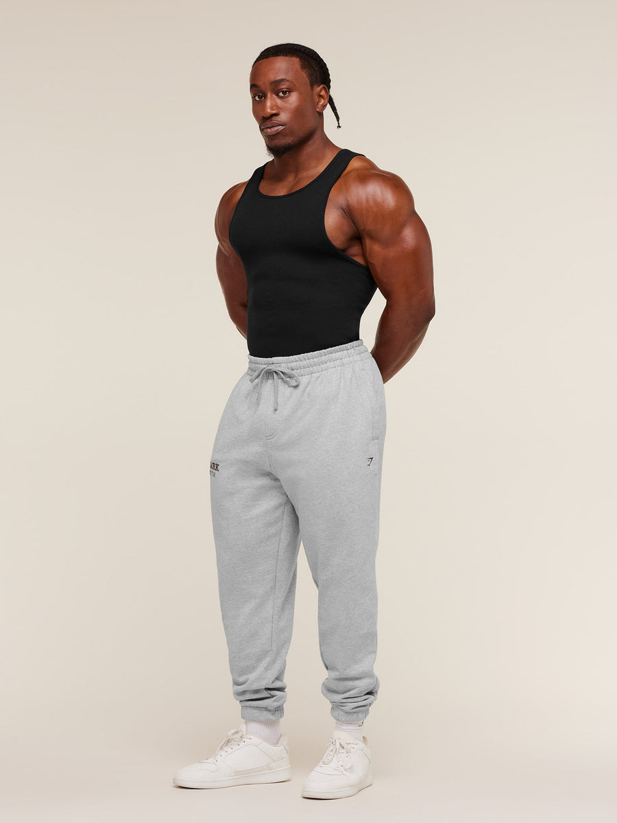 Gymshark Strength Joggers — Light Grey Core Marl — 4