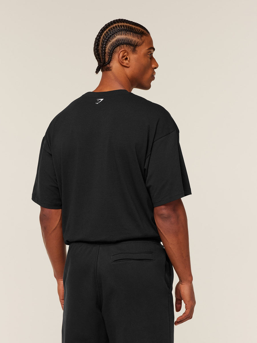 Gymshark Heavy Duty Bro Graphic T-Shirt — Black — 2