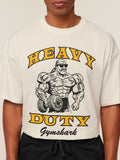 Gymshark Heavy Duty Bro Graphic T-Shirt — Soft White — 5