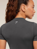 Gymshark Heavy Duty Seamless T-Shirt — Onyx Grey — 4