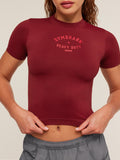 Gymshark Heavy Duty Seamless T-Shirt — Sets Red — 4