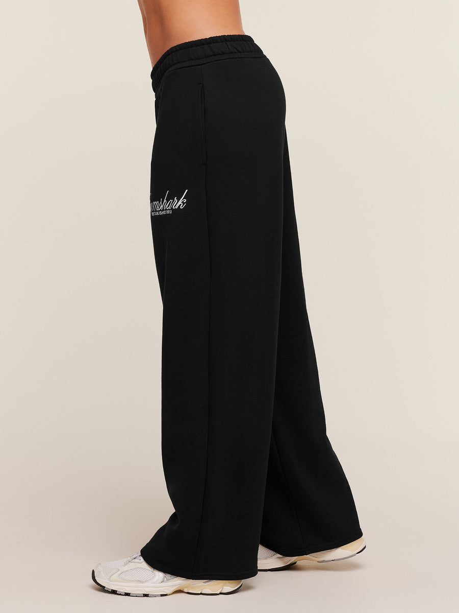 Gymshark Juice Peach Wide Leg Joggers — Black — 2