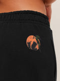 Gymshark Juice Peach Wide Leg Joggers — Black — 4