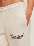 Gymshark Juice Peach Wide Leg Joggers — Oat White — 5