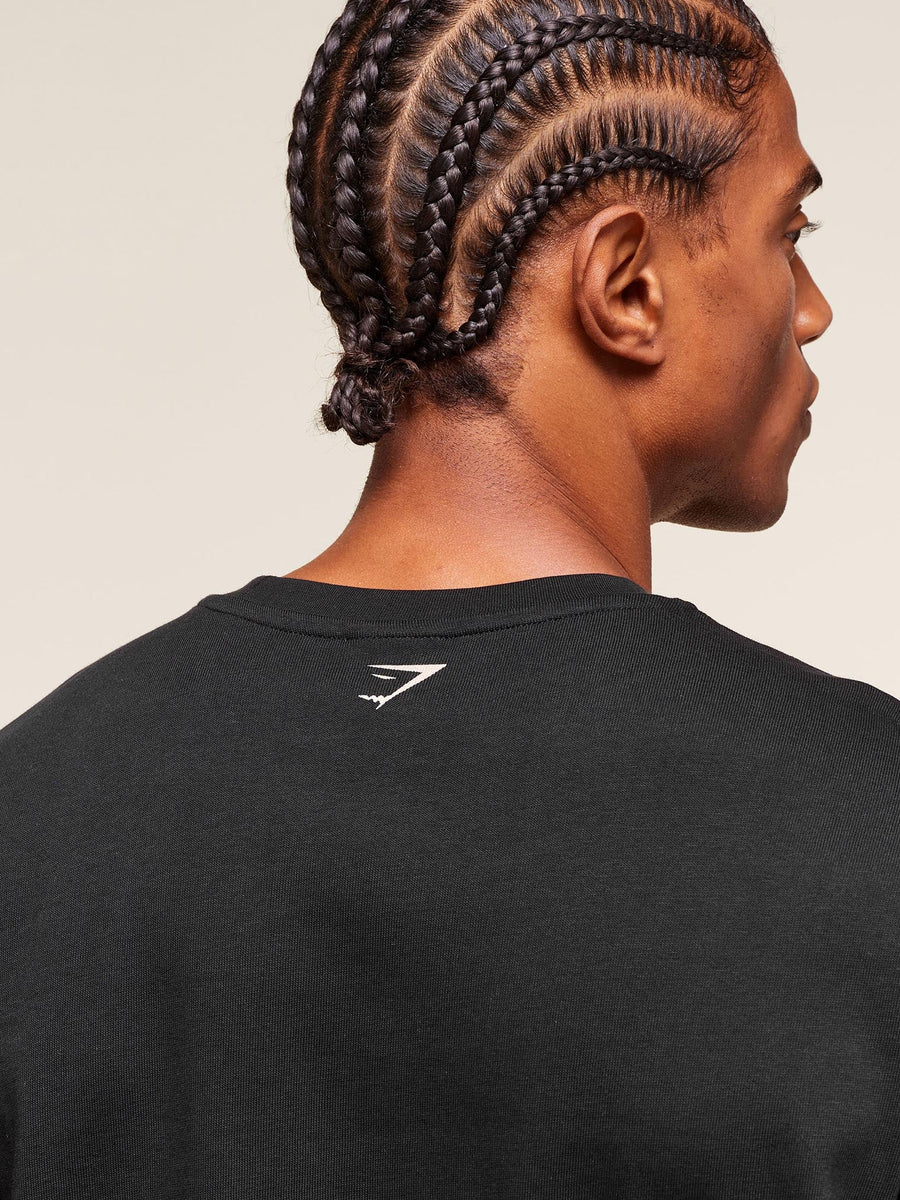 Gymshark Lion Graphic T-Shirt — Black — 5