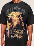 Gymshark Lion Graphic T-Shirt — Black — 6
