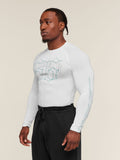 Gymshark Outline Graphic Long Sleeve Baselayer — White — 3