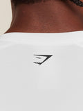 Gymshark Outline Graphic Long Sleeve Baselayer — White — 5