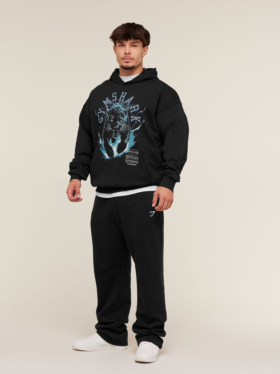 Gymshark Panther Graphic Hoodie — Black — 4