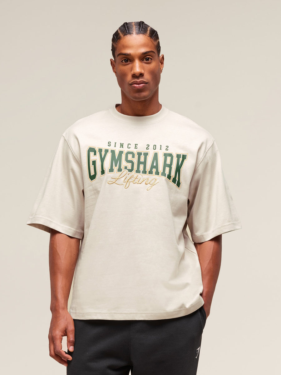 Gymshark Lifting Essentials T-Shirt — Pebble Grey — 1
