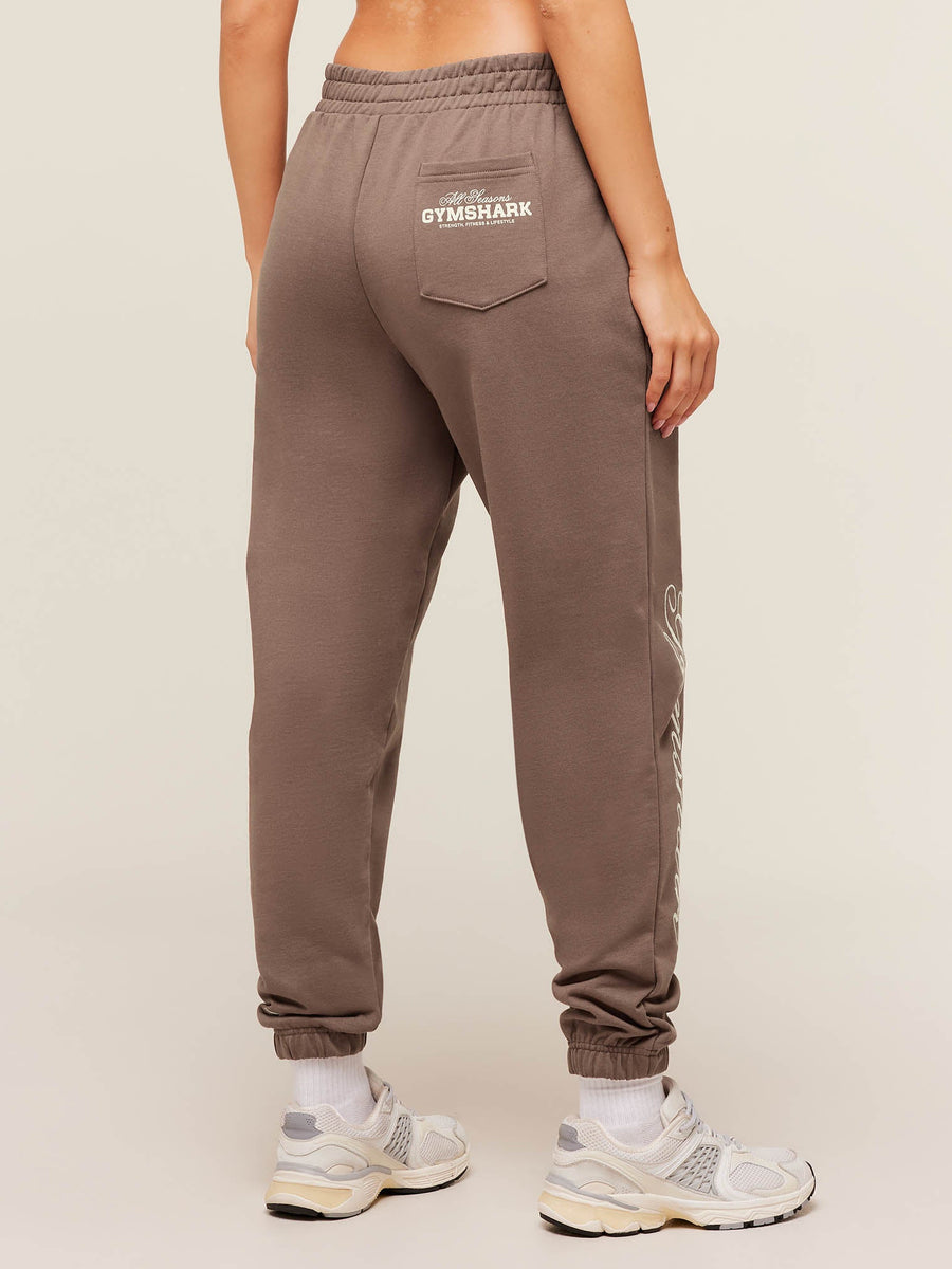 Gymshark All Seasons Graphic Joggers — Soft Brown — 2