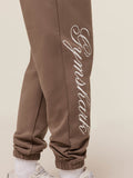 Gymshark All Seasons Graphic Joggers — Soft Brown — 6
