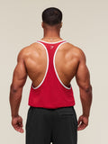 Gymshark Collegiate Ringer Stringer — Conditioning Red — 2