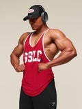 Gymshark Collegiate Ringer Stringer — Conditioning Red — 6