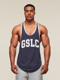 Gymshark Collegiate Ringer Stringer — Heavy Blue — 1