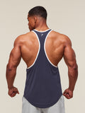 Gymshark Collegiate Ringer Stringer — Heavy Blue — 2