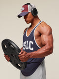 Gymshark Collegiate Ringer Stringer — Heavy Blue — 4
