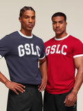 Gymshark Collegiate Ringer T-Shirt — Conditioning Red — 8