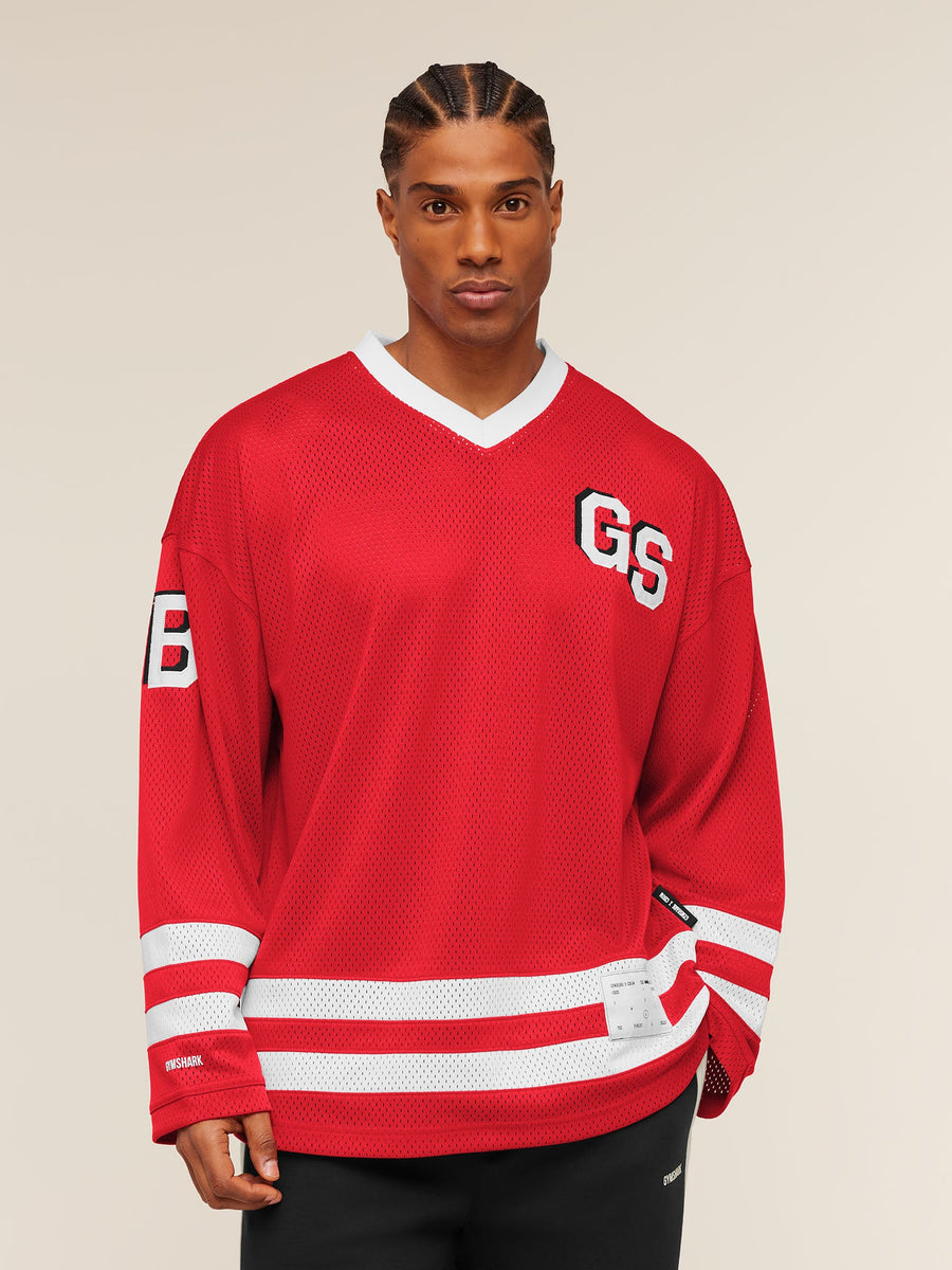 Gymshark x CBUM Hockey Jersey — Crimson Red — 2