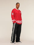 Gymshark x CBUM Hockey Jersey — Crimson Red — 6
