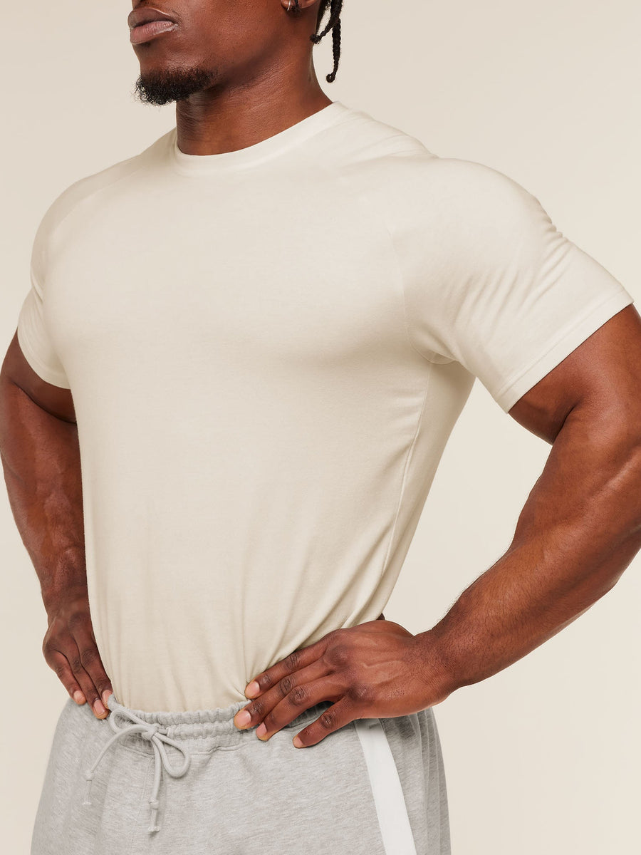 Gymshark x CBUM Essential T-Shirt — Soft White — 6