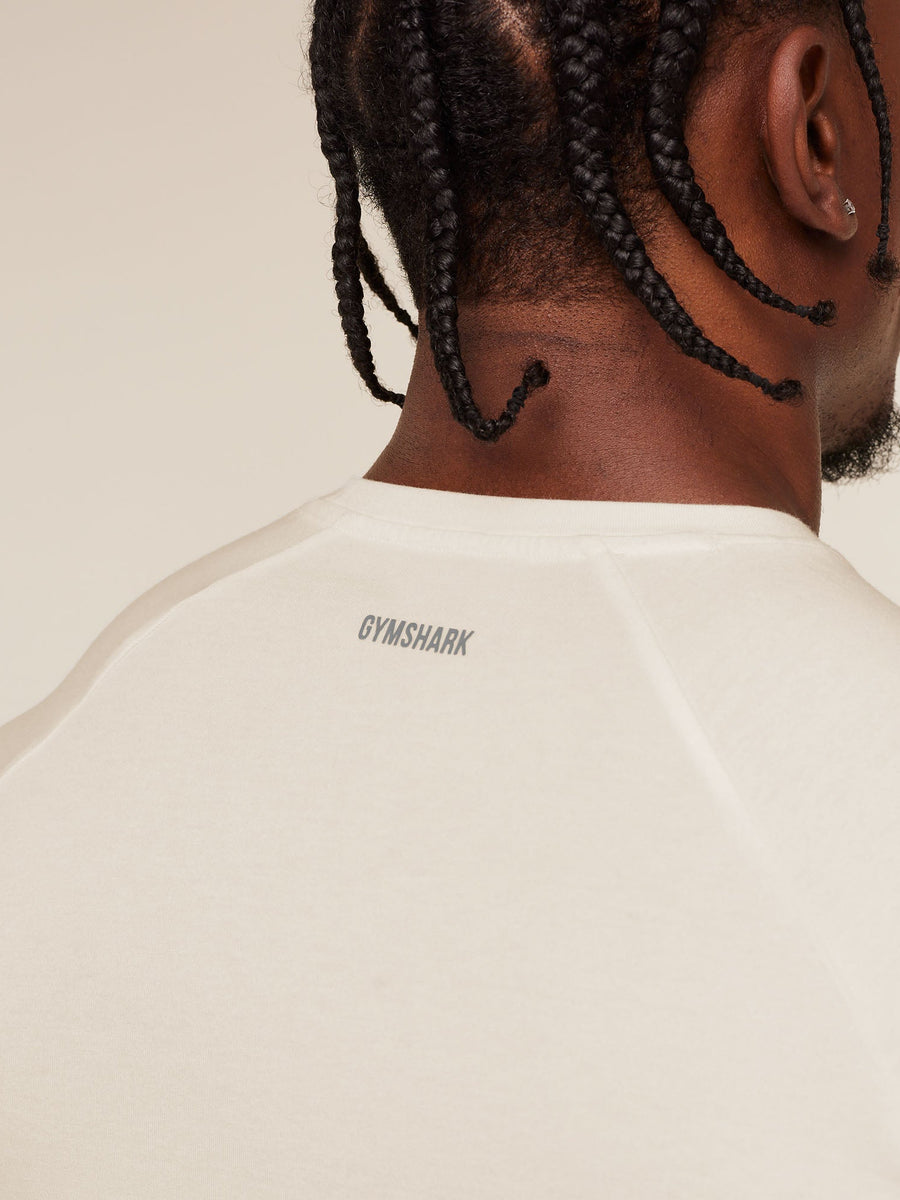 Gymshark x CBUM Essential T-Shirt — Soft White — 8