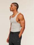 Gymshark x CBUM Ribbed Tank — Bros Stone Grey Marl — 4