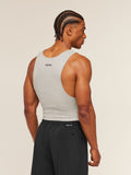 Gymshark x CBUM Ribbed Tank — Bros Stone Grey Marl — 3