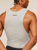 Gymshark x CBUM Ribbed Tank — Bros Stone Grey Marl — 6