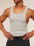 Gymshark x CBUM Ribbed Tank — Bros Stone Grey Marl — 7