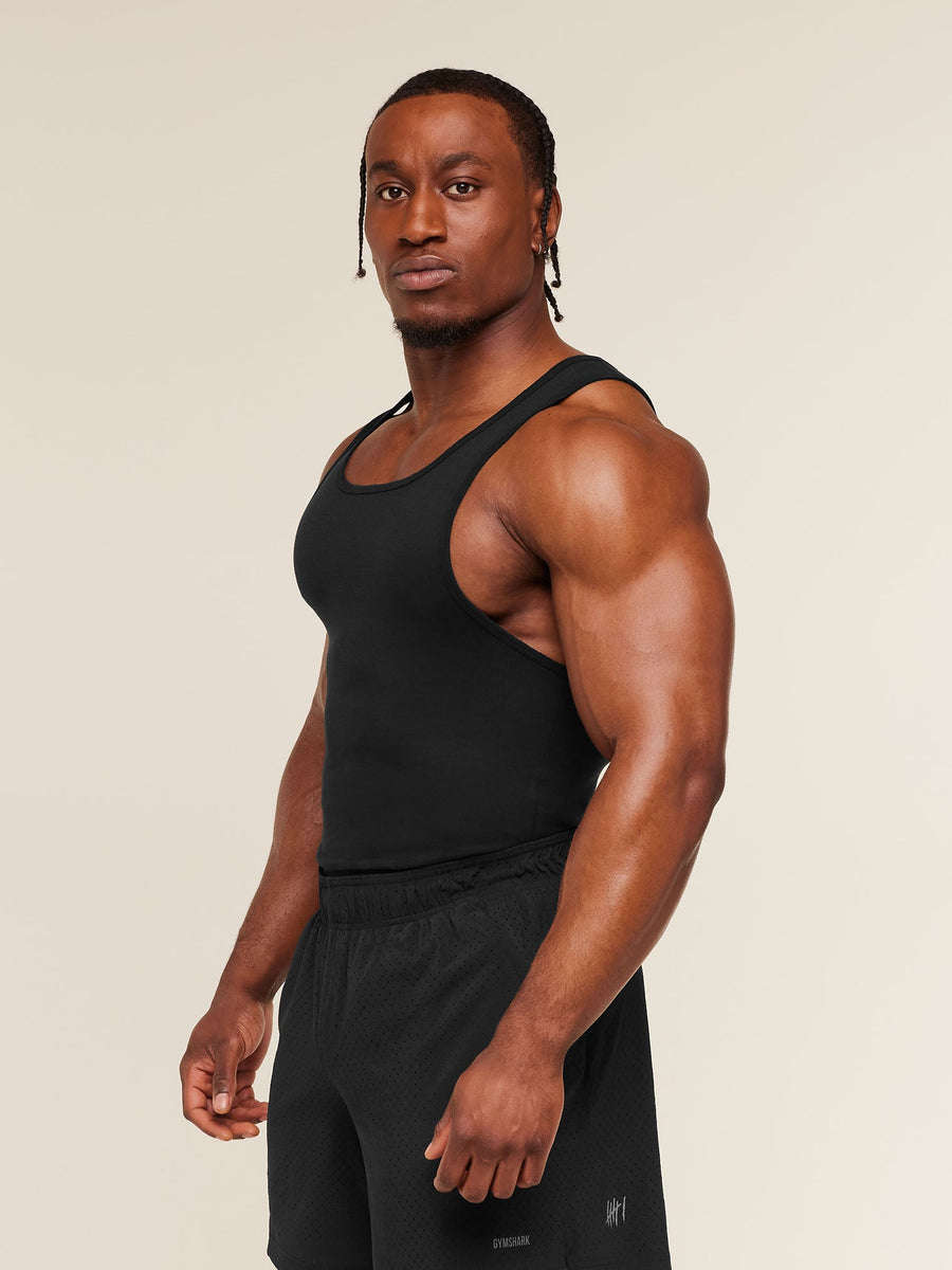 Gymshark x CBUM Ribbed Tank — Black — 3