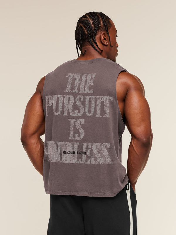 Gymshark x CBUM Washed Sleeveless T-Shirt — Greyed Purple