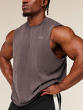 Gymshark x CBUM Washed Sleeveless T-Shirt — Greyed Purple — 8