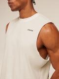Gymshark x CBUM Washed Sleeveless T-Shirt — Soft White — 8