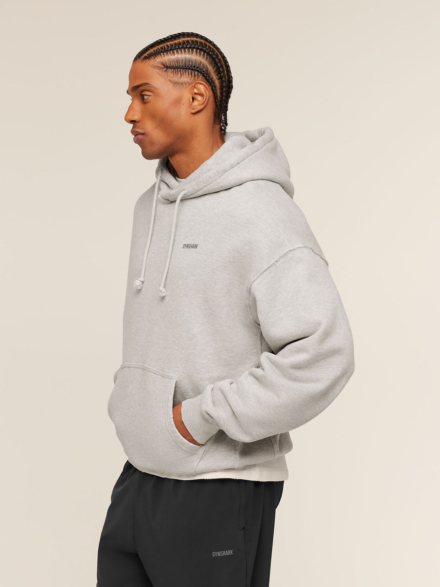 Gymshark x CBUM Washed Hoodie — Bros Stone Grey Marl — 4