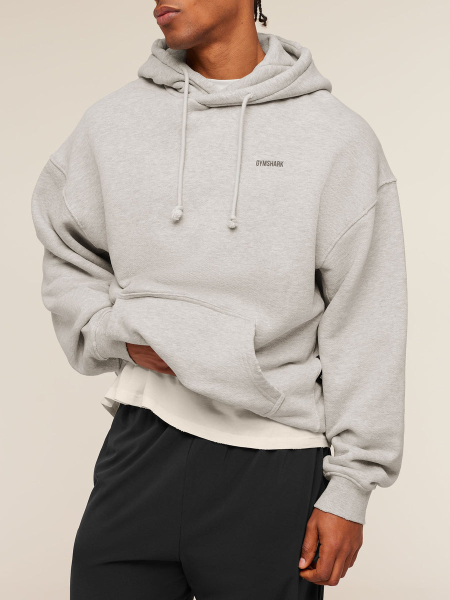 Gymshark x CBUM Washed Hoodie — Bros Stone Grey Marl — 7
