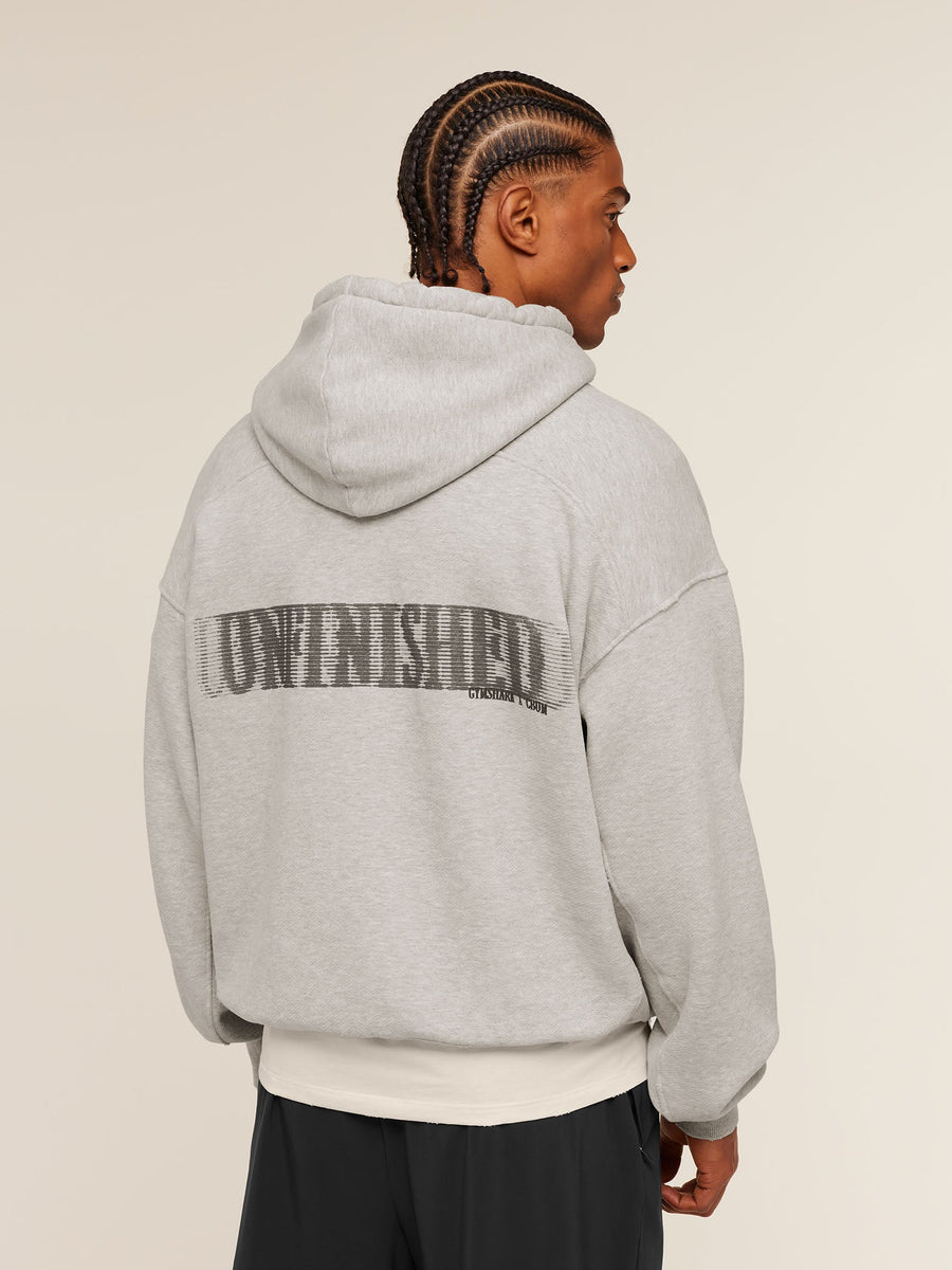 Gymshark x CBUM Washed Hoodie — Bros Stone Grey Marl — 1