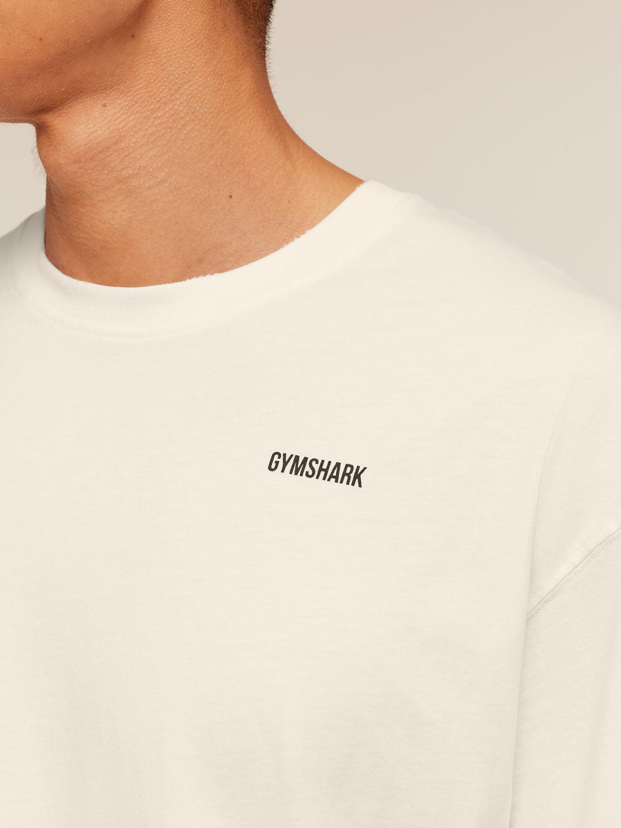 Gymshark x CBUM T-Shirt — Soft White — 6