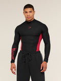 Gymshark GS x Carlos Long Sleeve Tee — Black/Carmine Red — 1