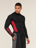 Gymshark GS x Carlos Long Sleeve Tee — Black/Carmine Red — 3