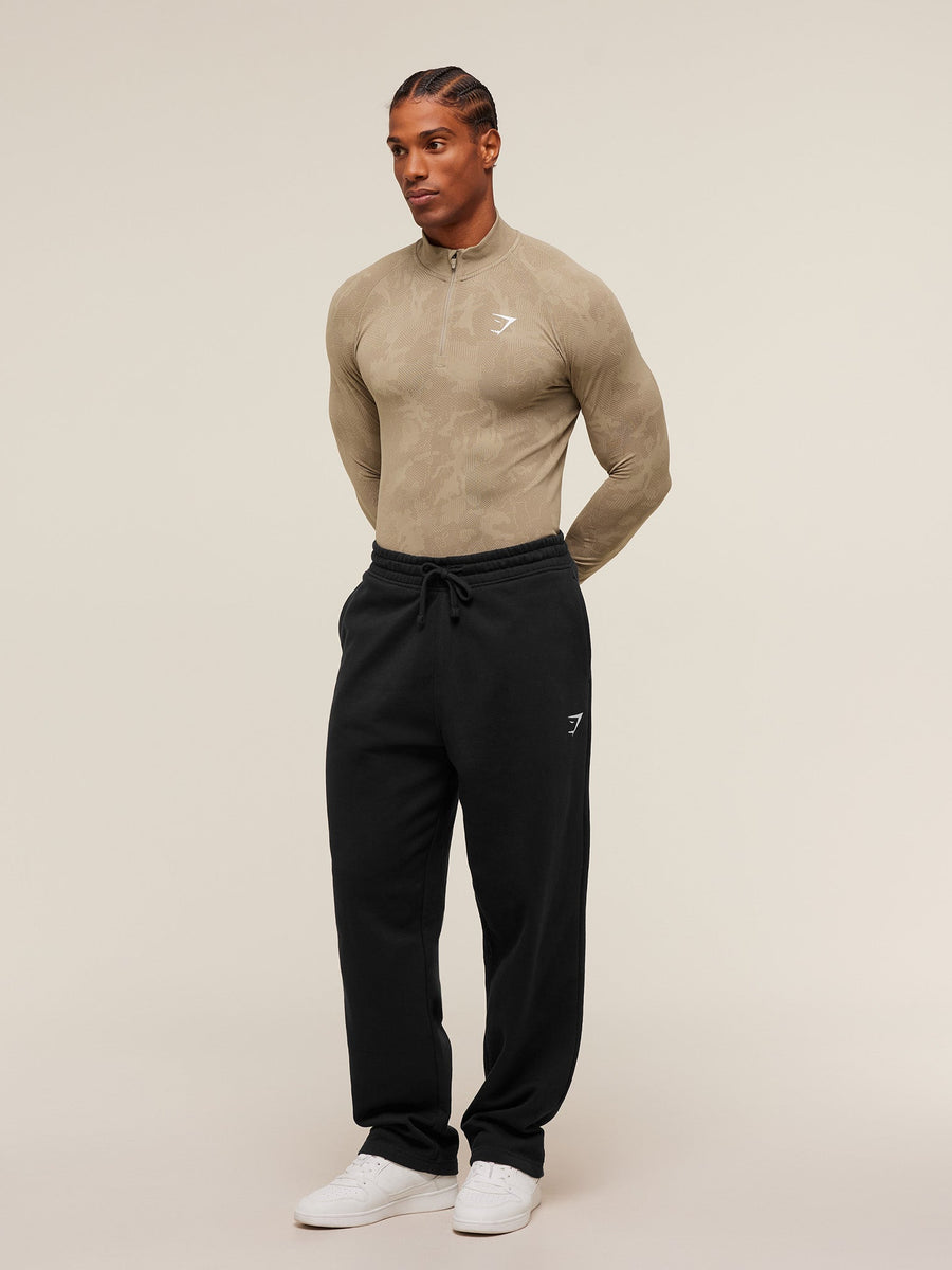 Gymshark Geo Seamless 1/4 Zip — Cement Brown/Soul Brown — 4