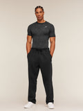 Gymshark Geo Seamless Grid T-Shirt — Black/Smokey Grey — 6