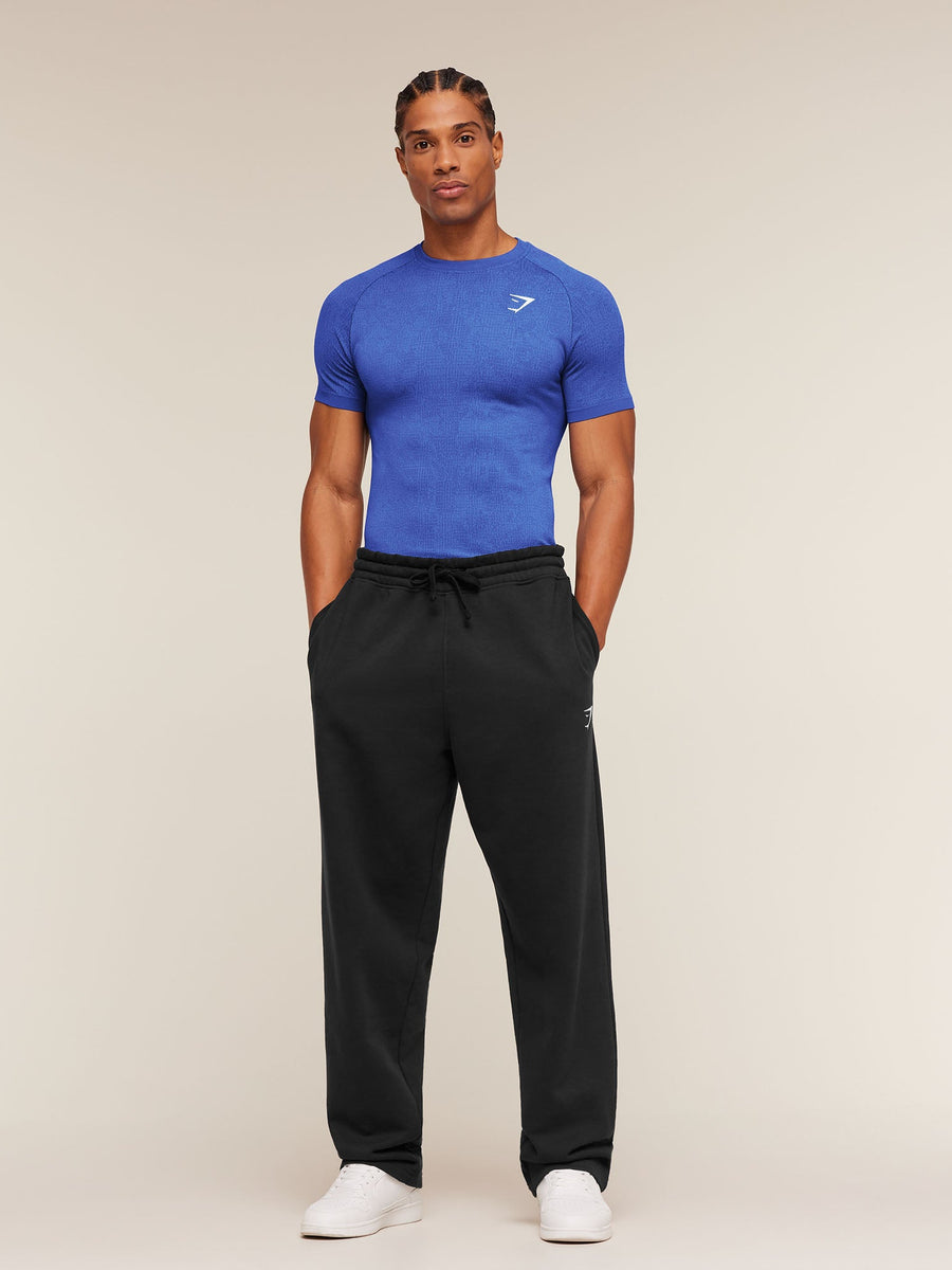Gymshark Geo Seamless Grid T-Shirt — Force Blue/Steady Purple — 5