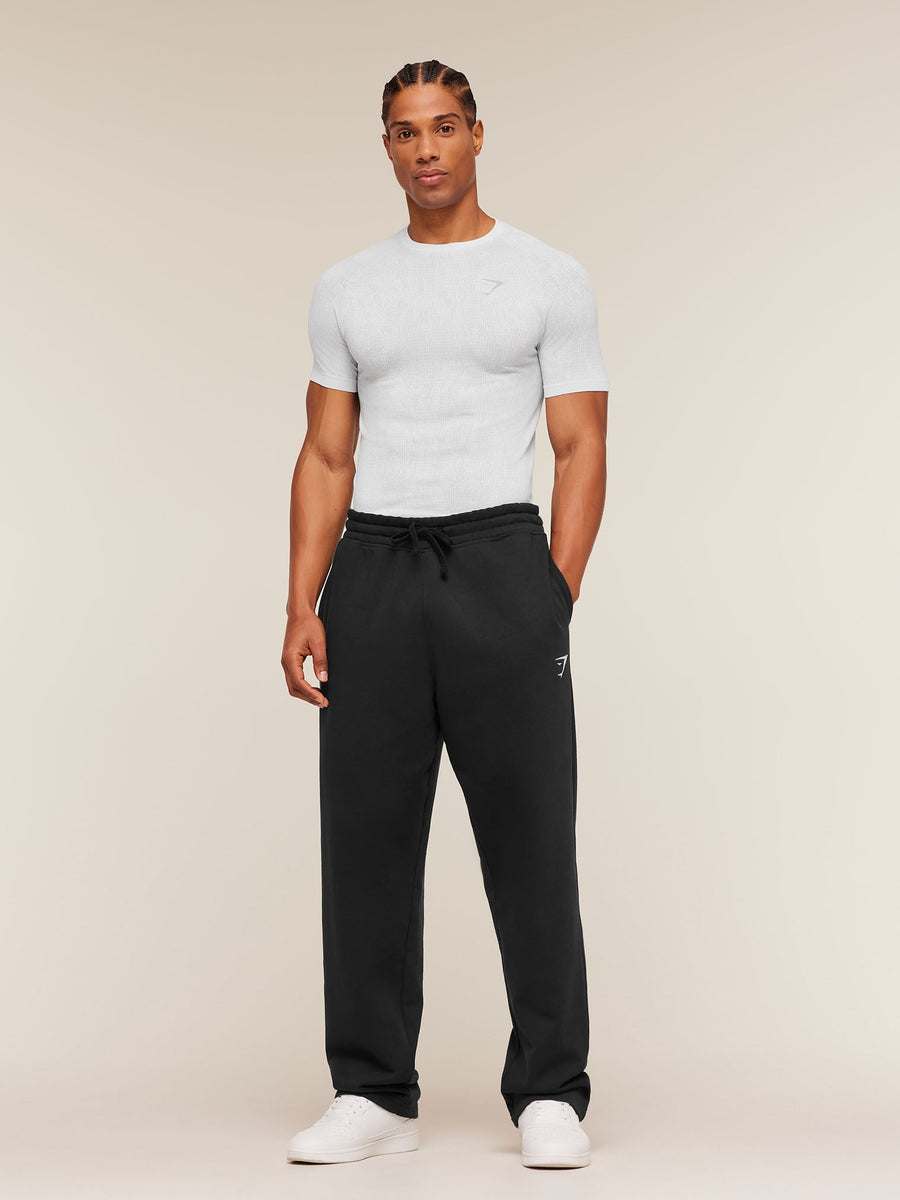 Gymshark Geo Seamless Grid T-Shirt — White/Silver Grey — 5