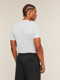 Gymshark Geo Seamless Grid T-Shirt — White/Silver Grey — 2