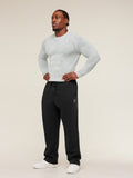 Gymshark Geo Seamless Long Sleeve T-Shirt — Light Grey/Smokey Grey — 7